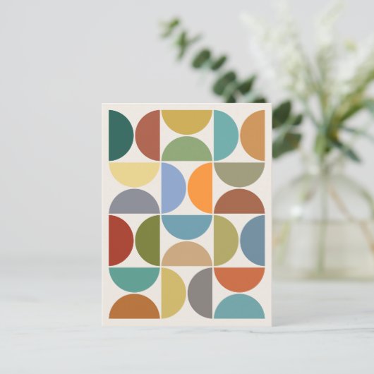 MCM simuliert Farbe auf Creme Postkarte (Stehend Vorderseite)