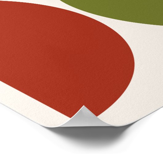 MCM simuliert Farbe auf dem Cremeplatz Poster (Ecke)