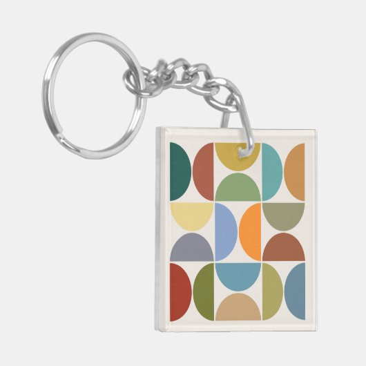 MCM simuliert Farbe auf dem Cremeplatz Schlüsselanhänger (Vorderseite links)