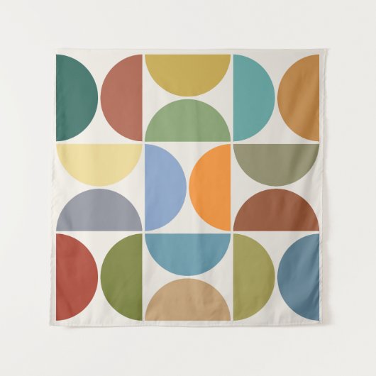 MCM simuliert Farbe auf dem Cremeplatz Wandteppich (Vorderseite)