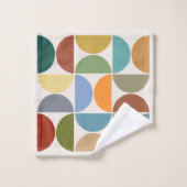 MCM simuliert Musterfarbe auf Creme Badhandtuch Set (Waschlappen)