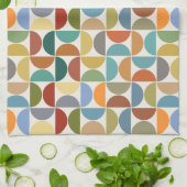 MCM simuliert Musterfarbe auf Creme Geschirrtuch (Gefaltet)