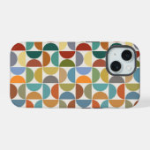 MCM simuliert Musterfarbe auf Creme iPhone 15 Hülle (Rückseite (Horizontal))