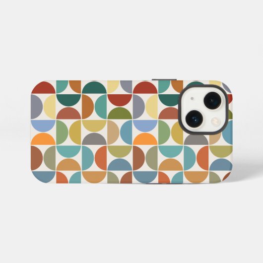 MCM simuliert Musterfarbe auf Creme iPhone Hülle (Rückseite (Horizontal))