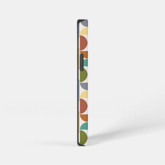 MCM simuliert Musterfarbe auf Creme iPhone Hülle (Rechte Seite)