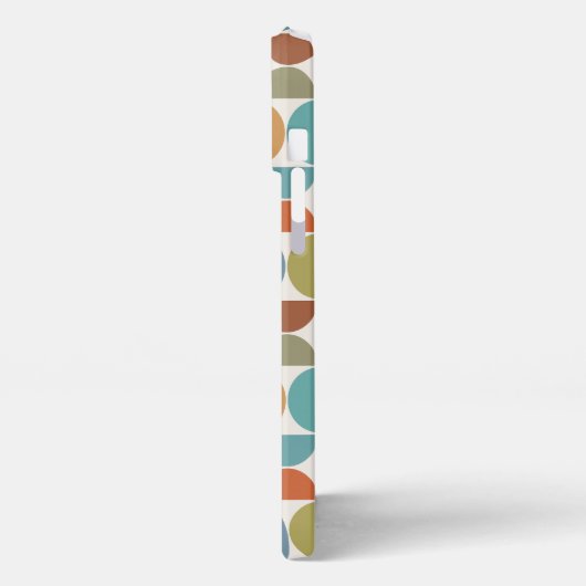 MCM simuliert Musterfarbe auf Creme iPhone Hülle (Linke Seite)