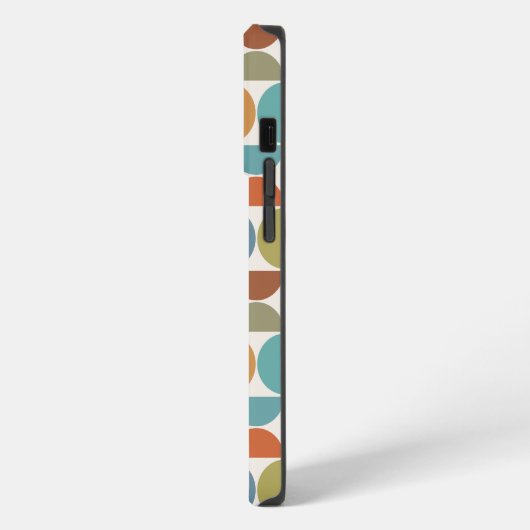 MCM simuliert Musterfarbe auf Creme iPhone Hülle (Linke Seite)