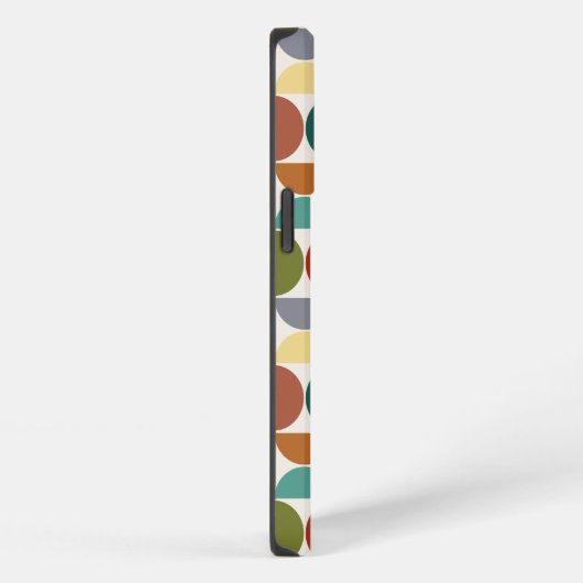 MCM simuliert Musterfarbe auf Creme iPhone Hülle (Rechte Seite)