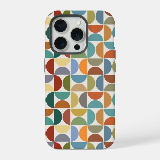 MCM simuliert Musterfarbe auf Creme iPhone Hülle (Rückseite)