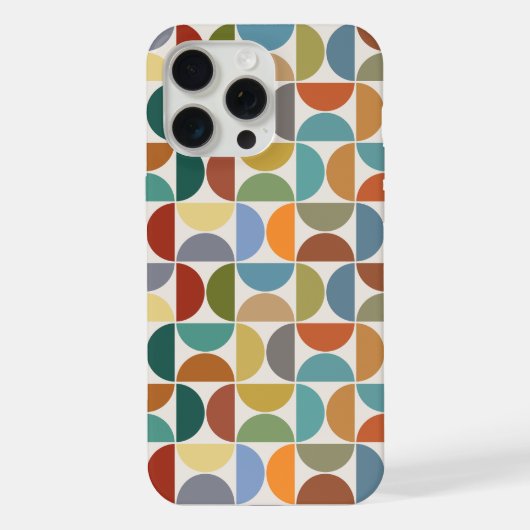 MCM simuliert Musterfarbe auf Creme iPhone Hülle (Rückseite)