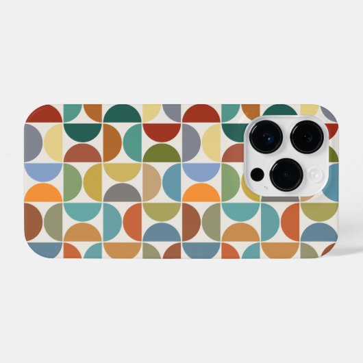 MCM simuliert Musterfarbe auf Creme iPhone Hülle (Rückseite (Horizontal))