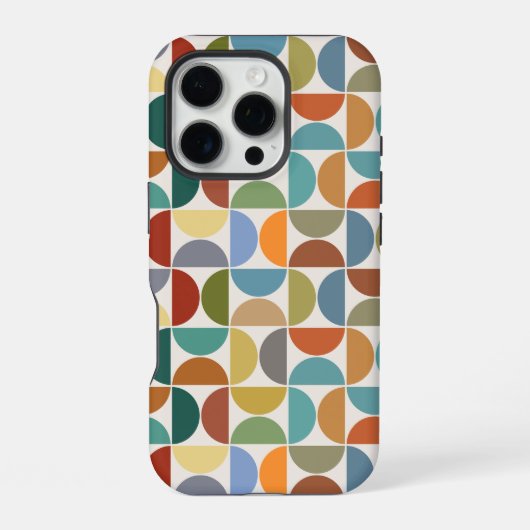 MCM simuliert Musterfarbe auf Creme iPhone Hülle (Rückseite)