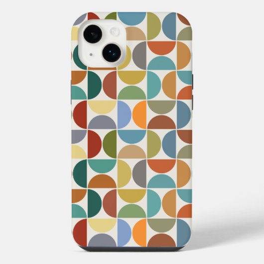 MCM simuliert Musterfarbe auf Creme iPhone Hülle (Rückseite)