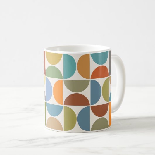 MCM simuliert Musterfarbe auf Creme Kaffeetasse (VorderseiteRechts)