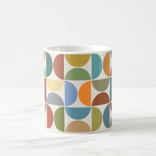 MCM simuliert Musterfarbe auf Creme Kaffeetasse (Mittel)