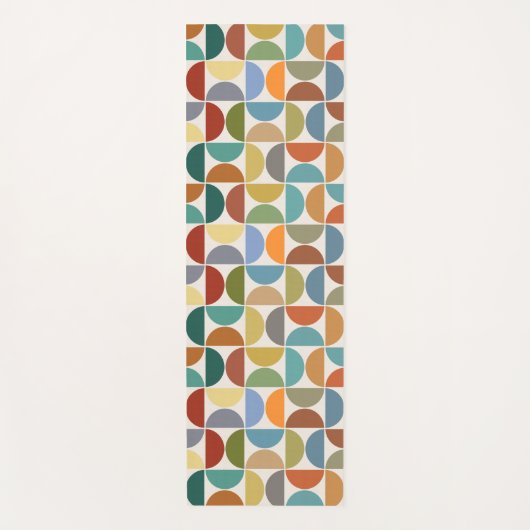 MCM simuliert Musterfarbe auf Creme Yogamatte (Vorderseite)