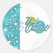 MCM Sputnik Verlobung Shower Stickers (Vorderseite)