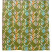 MCM Streifen Duschvorhang (Vorderseite)