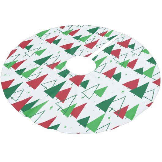 MCM-Strukturen Polyester Weihnachtsbaumdecke (Schrägansicht)