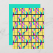 MCM Tic-Tac-Toe Mitteilungskarte (Vorne/Hinten)