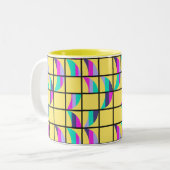 MCM Tic-Tac-Toe Zweifarbige Tasse (Vorderseite Links)