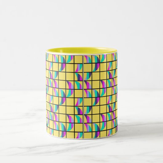 MCM Tic-Tac-Toe Zweifarbige Tasse (Mittel)