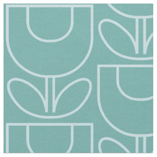 Mcm-Tulpe-Aqua Stoff