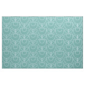 Mcm-Tulpe-Aqua Stoff (Fat Quarter (45,7 x 55,9 cm))