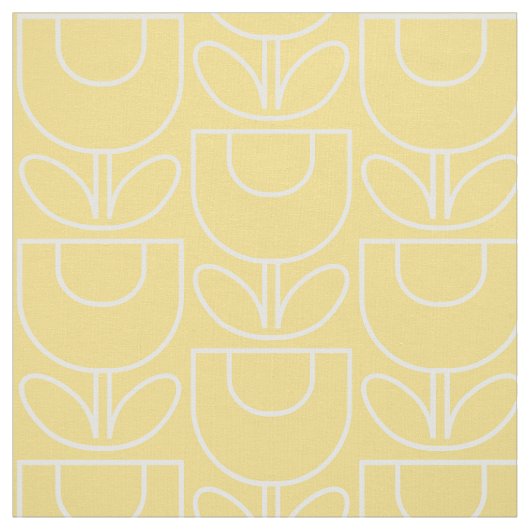 Mcm-Tulpe-Gelb Stoff (Muster)