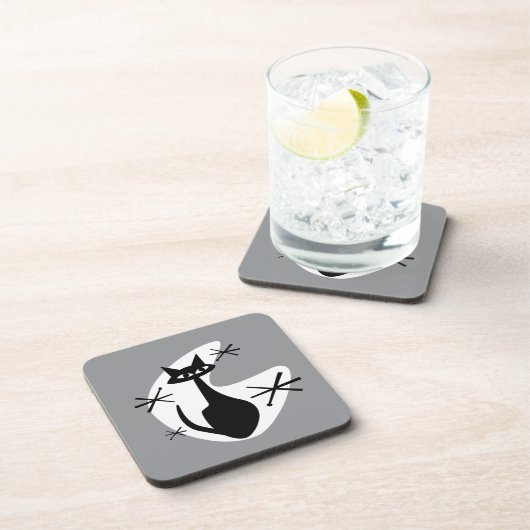 MCM Untersetzer Atomzeitalter Kitty Boomerang Ster (Rechte Seite)