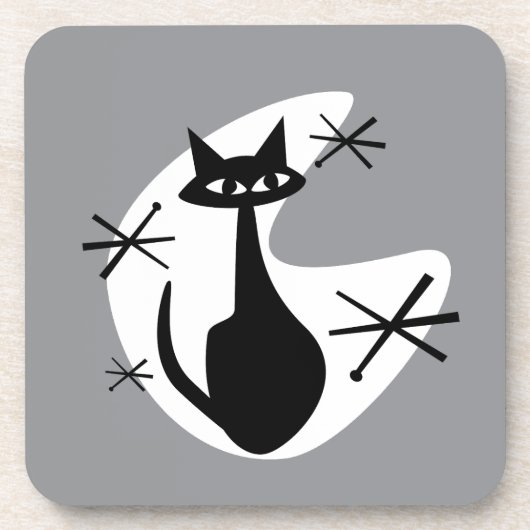 MCM Untersetzer Atomzeitalter Kitty Boomerang Ster (Vorderseite)