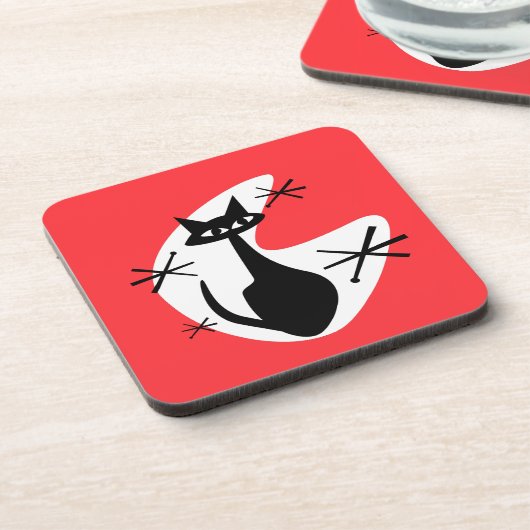 MCM Untersetzer Atomzeitalter Kitty Boomerang Ster (Linke Seite)