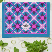 MCM Vibranntes Retro Diamond-Musterteppich Geschirrtuch (Gefaltet)