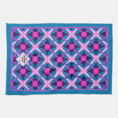 MCM Vibranntes Retro Diamond-Musterteppich Geschirrtuch (Horizontal)