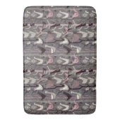 MCM Vögel Hühner Enten Rosa Schwarz Weiß Badematte (Vorderseite Vertikal)