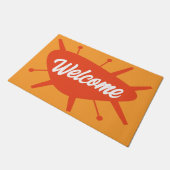 MCM WELCOME MAT - Benutzerdefinierter Text Fußmatte (Schrägansicht)