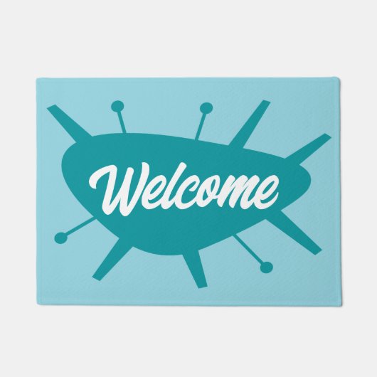 MCM WELCOME MAT - Benutzerdefinierter Text Fußmatte (Vorderseite)