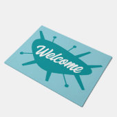 MCM WELCOME MAT - Benutzerdefinierter Text Fußmatte (Schrägansicht)