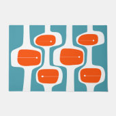 MCM WELCOME MAT - Orange und Aquamarin Fußmatte (Vorderseite)