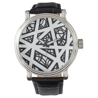 MCM Winkel in Schwarz und Weiß Armbanduhr