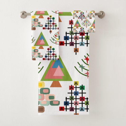 MCM Xmas Trees Badhandtuch Set (Insitu)