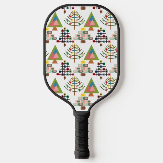 MCM Xmas Trees Pickleball Schläger (Vorderseite)