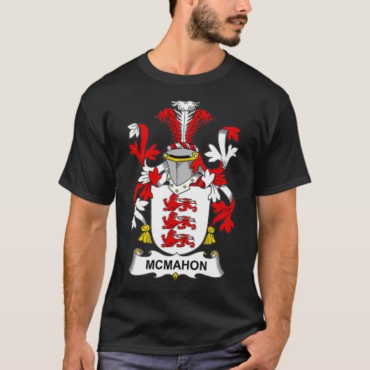 McMahon Coat of Arms Familienwappen T-Shirt (Vorderseite)