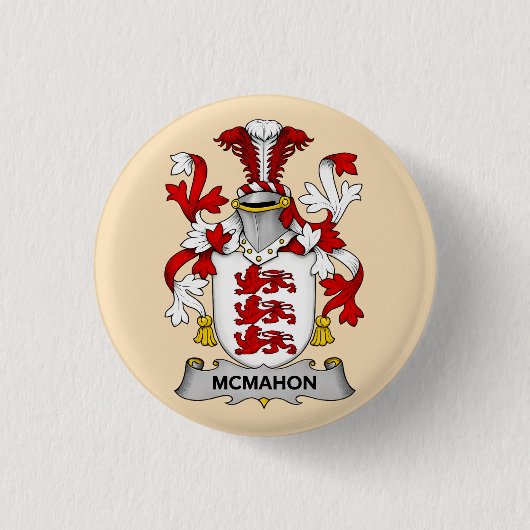 McMahon Familien Wappen Knopf  Button (Vorderseite)