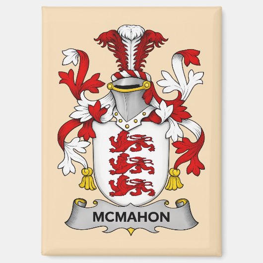 McMahon Familien Wappen Magnet (Vorderseite)