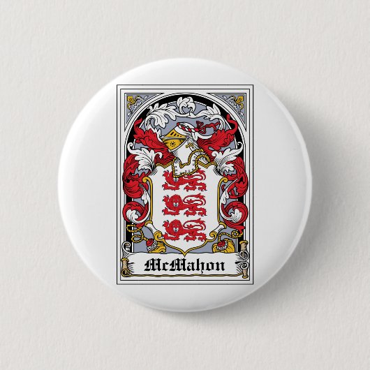 McMahon Familienwappen Button (Vorderseite)