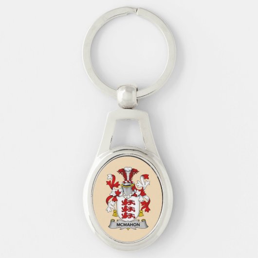 McMahon Family Coat of Arms Keychain Schlüsselanhänger (Vorderseite)