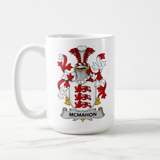 McMahon Family Coat of Arms Mug Kaffeetasse (Links)
