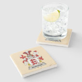 McMahon Family Coat of Arms Stone Coaster ( Steinuntersetzer (Seitenansicht)