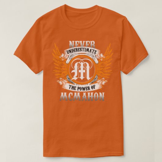 McMahon Name Shirt nie unterschätzen Power O (Design vorne)